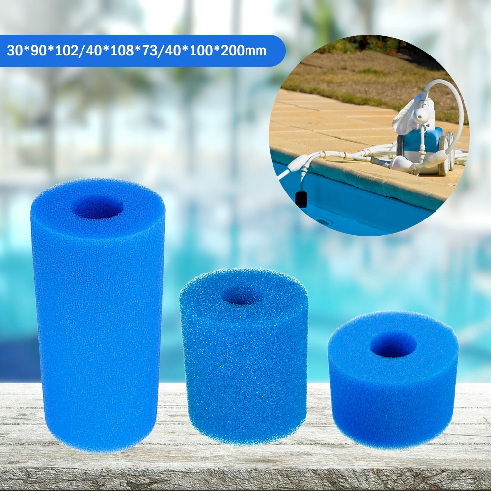 1PC Schwimmen Schwimmbad Filter Schaum Wiederverwendbare Waschbar Für Intex S1 Typ Schwimmbad Filter Schwamm Patrone Geeignet blasiert Whirlpool Reine Spa