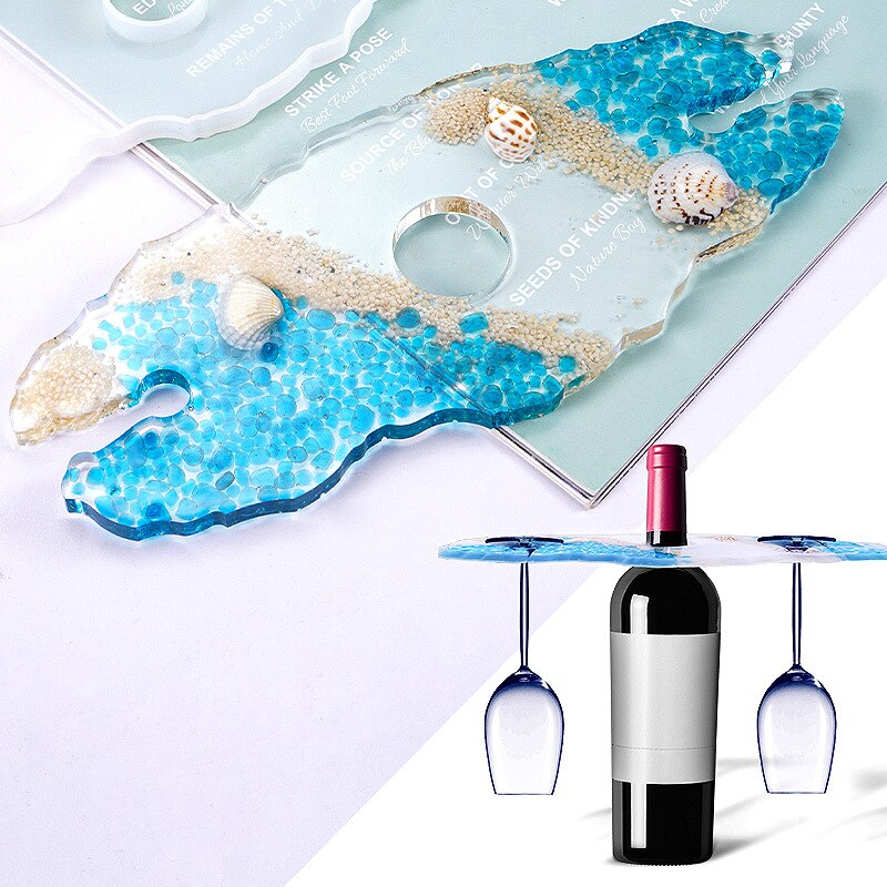 DIY Wein Gestell Silikon bilden UV Epoxid Harz Formen für Schmuck Handwerk Formen Schmuck Zubehör