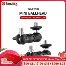 SmallRig Kamera Klemme 2Stck Verstellbare Universal- Magie Arm w/ Mini Kugelkopf für Kamera Monitor / LED Licht Unterstützung mit 1/4 Schraube