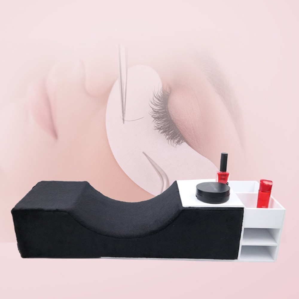 Neue Spezielle Flanell Salon Verwenden Speicher Schönheit Kissen Stand gepfropft Professionelle Profi für Wimpern Verlängerung Wimpern Verlängerung Kissen
