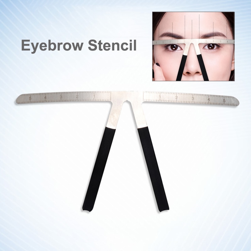 Microblading Werkzeuge Augenbraue Lineal Schablone dauerhaft machen-hoch Zubehör Zubehör Goldene Verhältnis Microblade 3D Augenbraue Messung Werkzeuge