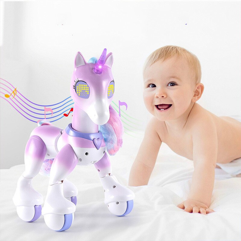 Kawaii Fernbedienung Einhörner Elektrische Einhorn Modell Spielzeug Niedlichen Ebene Intelligente Modell Spielzeug Pädagogisches Spielzeug freundlicher