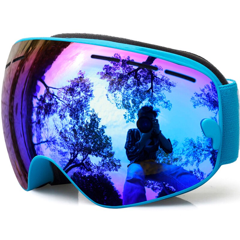 freundlicher Skibrille, Jungen Mädchen Schnee Snowboard Brille Schnee/Uv-schutz Multi-Farbe/Doppel Anti Objektiv Snowboard Ski Goggle