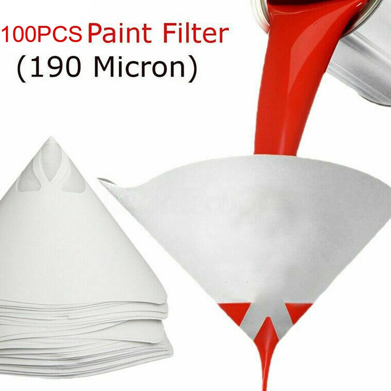 50/100 papier Farbe Filter 190 mikron Farbe Konische Siebe Gittergewebe Filter Kegel Sieb Trichter Feine Farbe Papier Siebe