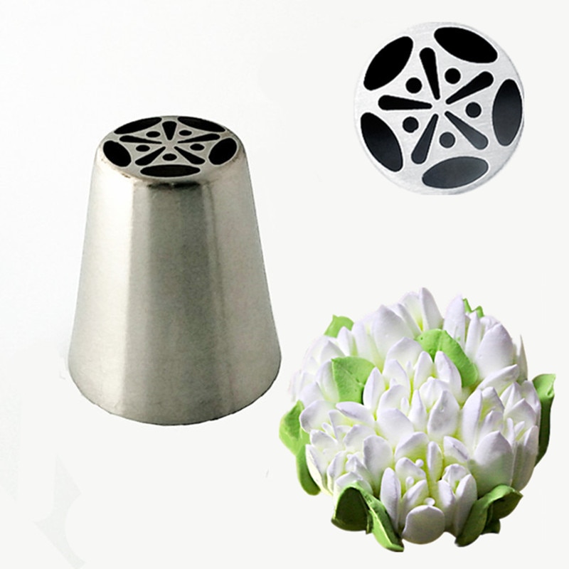 1 stück Edelstahl Glasur Spitze Russische Rohrleitungen Spitze Werkzeug für Kuchen Cupcake Lava Kuchen Glasur Gebäck Deko Spitze Düse