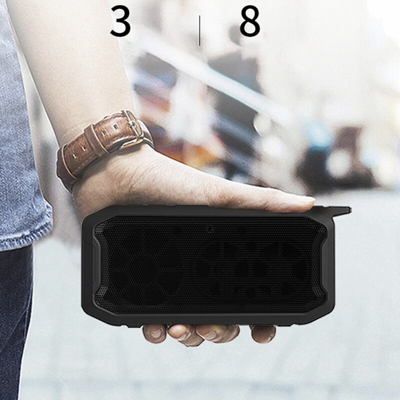X2 Drahtlose Bluetooth Lautsprecher, Subwoofer draussen IPX7 Wasserdichte 360 Schock Klingelton Bluetooth-Spieler