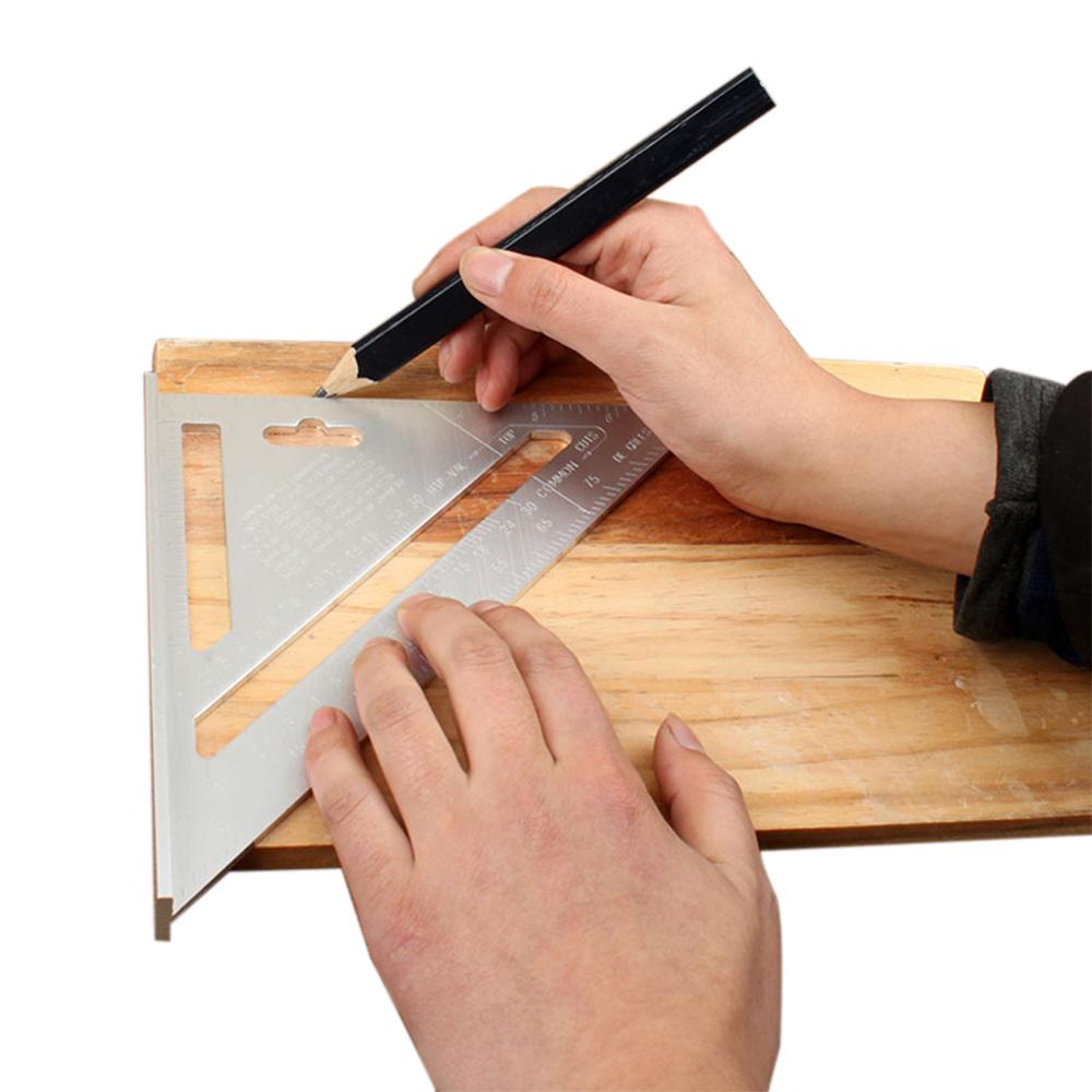 7Zoll Dreieck Lineal Tischler Kader Svenson Metrischen Quadrat Tischler Werkzeug Holz Platz Layout Messgerät Messung Werkzeug