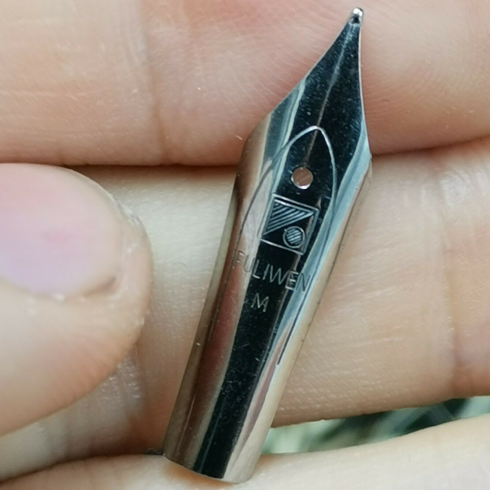 1Pc Fuliwen Silber Farbe #5 Größe Mittel Feder Für Fuliwen 016 015 St Penpps M2 Mini Wancai Brunnen stift Tinte Stift Schreibwaren Büro