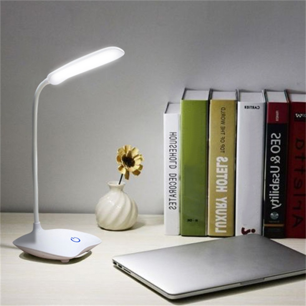 35*10*13cm USB Aufladbare Tisch Lampen Für Büro 1,5 W Schreibtische Tisch Lampe Einstellbar 3 Modi schreibtisch Lampen Für Wohnzimmer