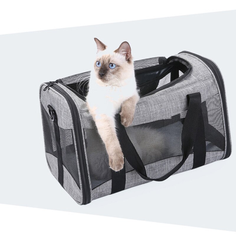 Tragbare Hund Katze Träger Tasche Welpen Kätzchen Reisetasche Atmungsaktive Faltbare Haustier Handtasche für Katzen Hunde draussen Rucksack Haustier Liefert