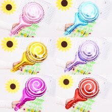 1 teile/los Lutscher freundlicher Schlagen Stöcke geburtstag Party dekorationen freundlicher Geburtstag ballon Karikatur aufblasbare Aluminium ballon