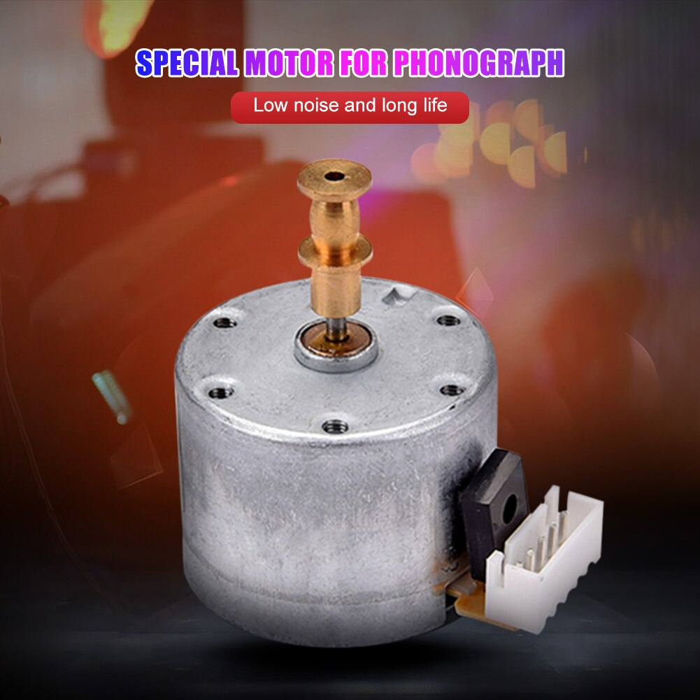 Plattenspieler Vinyl Plattenspieler Phonographen Motor- Grammophon 6-12V Metall Elektrische Instrumente Ersatz Teile