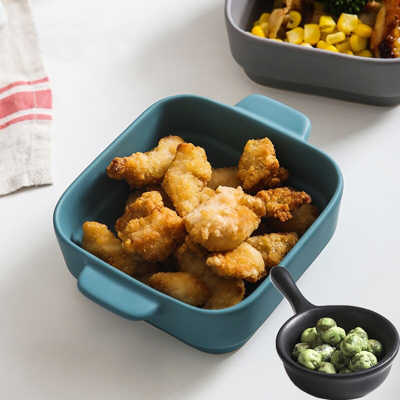 Janpanese Stil Küche Utensilien Porzellan Schüssel Salat Schalen Eco Freundliche Schnelle Nudeln Kochen Geschirr Platten