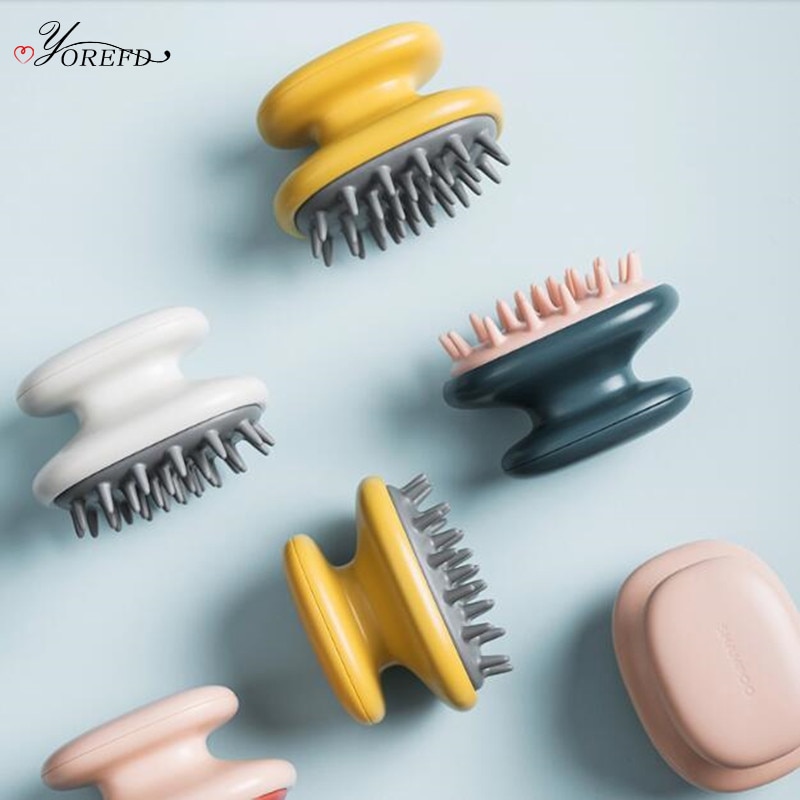 OYOREFD Schlecht Silikon Shampoo Pinsel Komfortable Kopfhaut Massage Pinsel Dusche Spa Massage Kopf Haar Kamm Schlecht Produkte