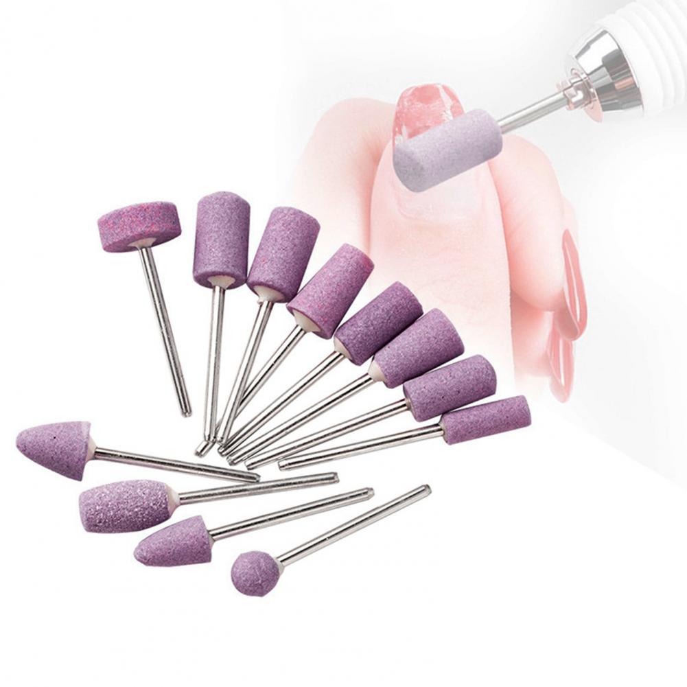 12 Teile/satz Schleifen Stein Rad Nagel Kunst Bohrer Elektrische Nagel Datei Nagel Kunst Werkzeuge Manikübetreffend Pedikübetreffend Zubehör