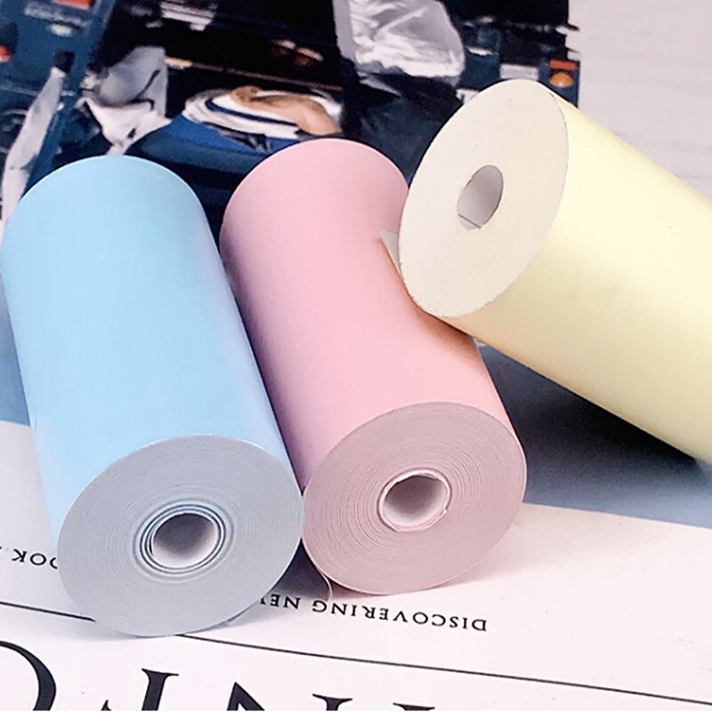 57*30mm 3 Farbe Thermische Papier Etikett Papier Foto Papier für PeriPage PAPERANG Mini Foto Drucker Rosa Blau gelb