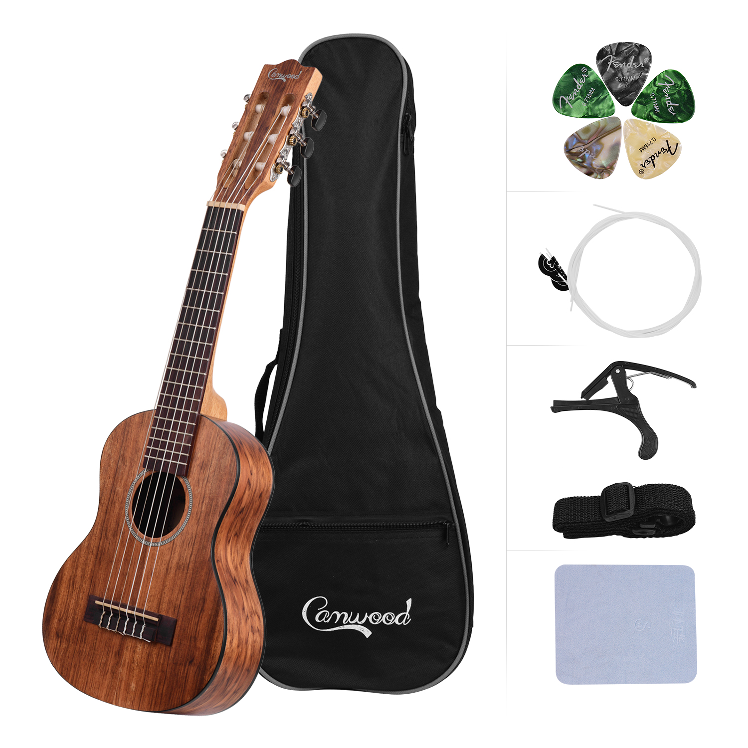 21/23/28 Zoll 15 Bünde Mahagoni Sopran Ukulele einstellen Gitarre Sapele Teakholz 4/6 Saiten hawaiisch Gitarre Musical Instrumente