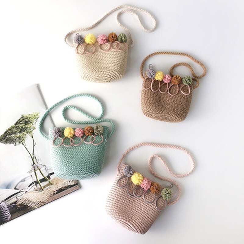 Handgemachte freundlicher Schulter Tasche exquisit Blume Stroh Tasche Umhängetasche freundlicher Schlüssel Geldbörse Nette Prinzessin Handtaschen