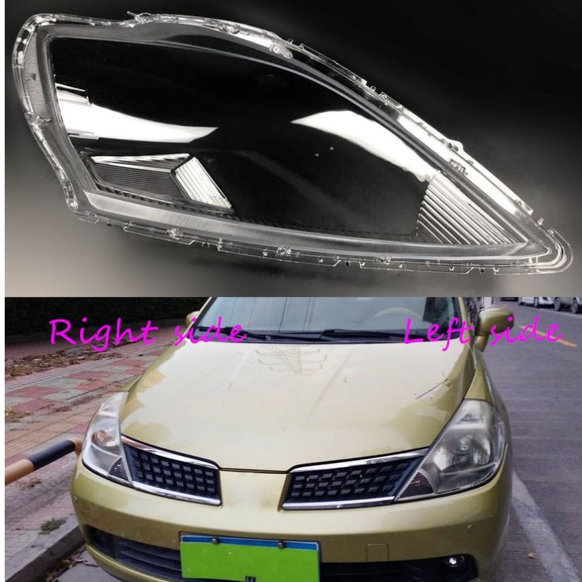 Auto Scheinwerfer Objektiv Für Nissan Tiida 2005 2006 2007 Auto Scheinwerfer abdeckung Scheinwerfer Objektiv Auto Hülse Abdeckung