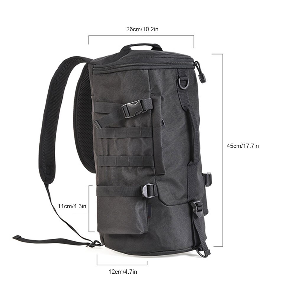 23L Zylindrischen Angelgerät Rucksack Große Kapazität Polyester Angeln Taschen Rucksack Wasserdichte Reise Tragen Tasche Rucksack