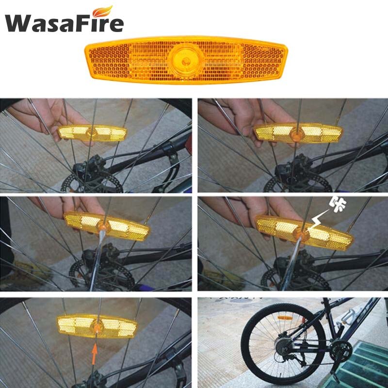EIN paar Fahrrad Rad Speichen Reflektor Fahrrad Sicherheit Warnung Licht MTB Felge Reflektierende Lichter Fahrrad Zubehör