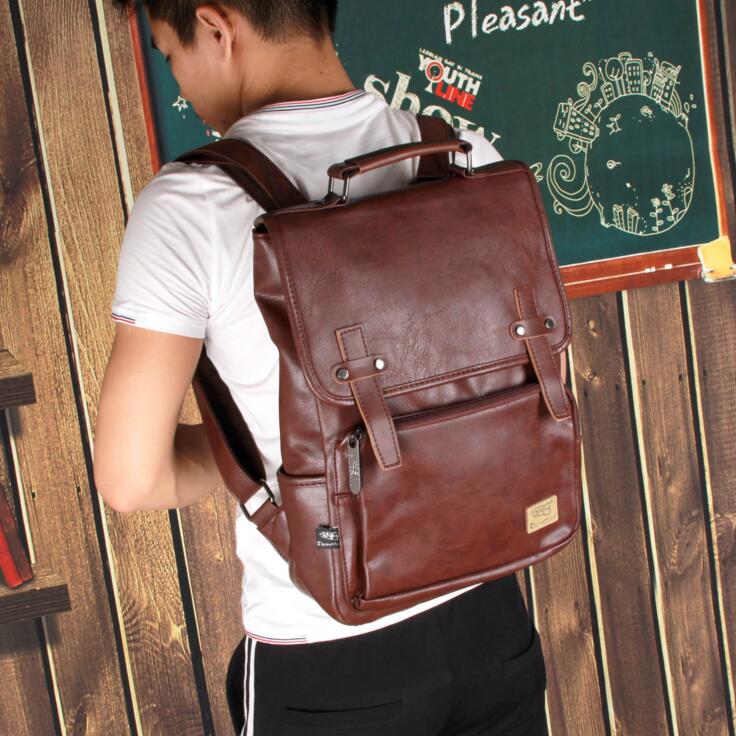 X-Online 031817 neue heiße schüler schultasche Teenager Jahrgang leder Rucksack