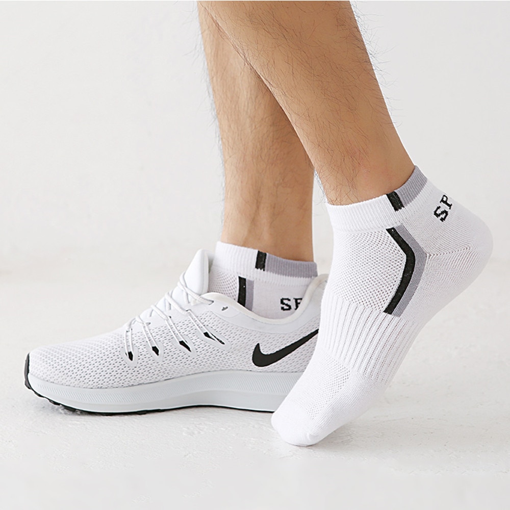 5 Paare Männer Socken Gittergewebe Atmungsaktive Kurze lässig Socken Sommer Herbst Baumwolle Sport Socken Absorbieren Schweiß Knöchel Socken einstellen Meias