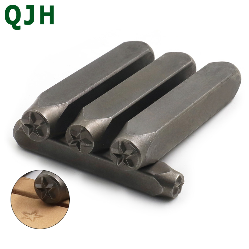 Leder Arbeiten, Der Werkzeug Pentagramm dichtung Carving Leder Handwerk Briefmarken Leder handwerk Stanzen Solide Metall Printinting werkzeug
