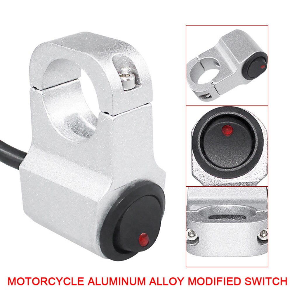 Aluminium Legierung Motorrad Lenker Scheinwerfer Schalter Motorrad Geändert Schalter Wasserdichte Schalter 12V Nebel Scheinwerfer retro Schalter