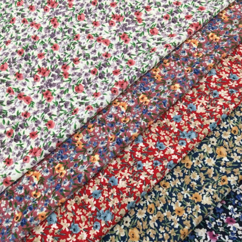 Blume Gedruckt Weiche Chiffon Stoff Material Durch Meter rein Polyester Chiffon Stoff für DIY NäHenne Abendkleid Party Kleid