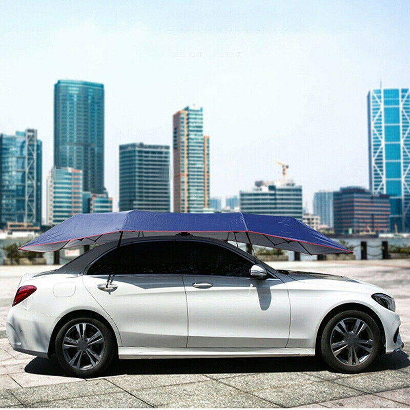 draussen Auto Fahrzeug Zelt Auto Regenschirm Sonnenschutz Abdeckung Oxford Tuch Polyester Deckt Ohne Halterung Auto Styling Auto Zubehör