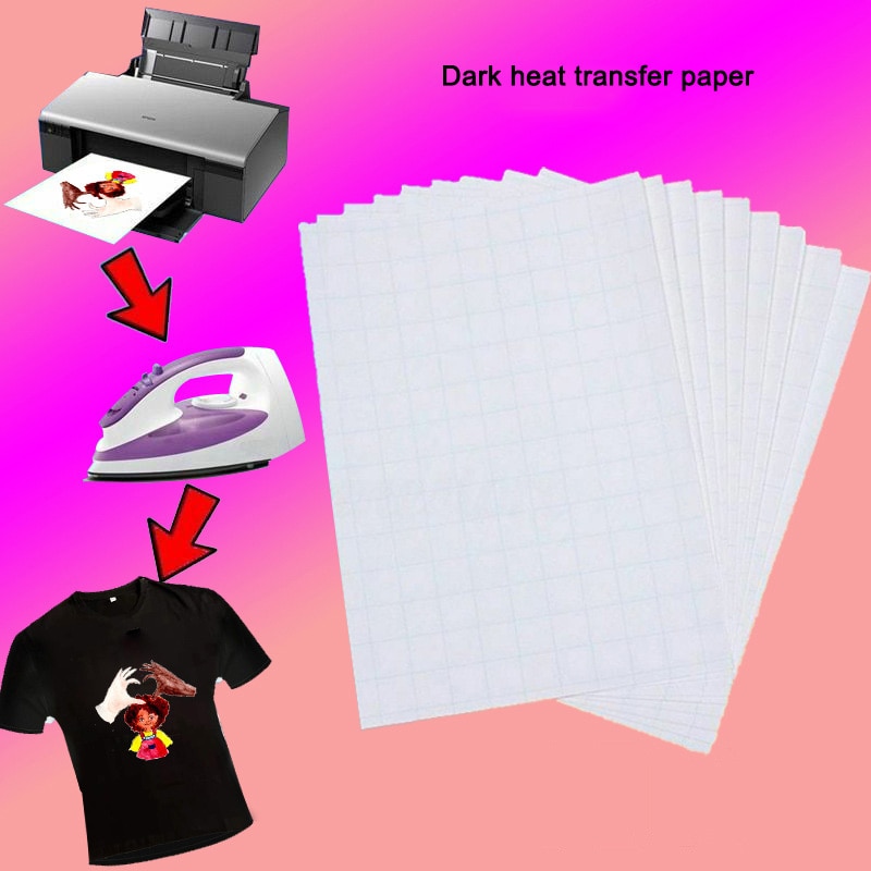A3 T-Shirt Inkjet Sublimation Druck Papier Dunkle Farbe Baumwolle Tuch DIY Eisen Wärme Presse Papier Thermische Transfer Papier