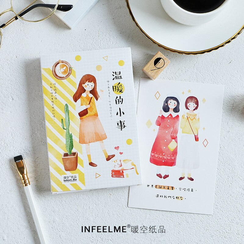 30 blätter/einstellen Warme Wenig Dinge Serie Papier Postkarte Gruß Karte Geburtstag Karte Nachricht Karte