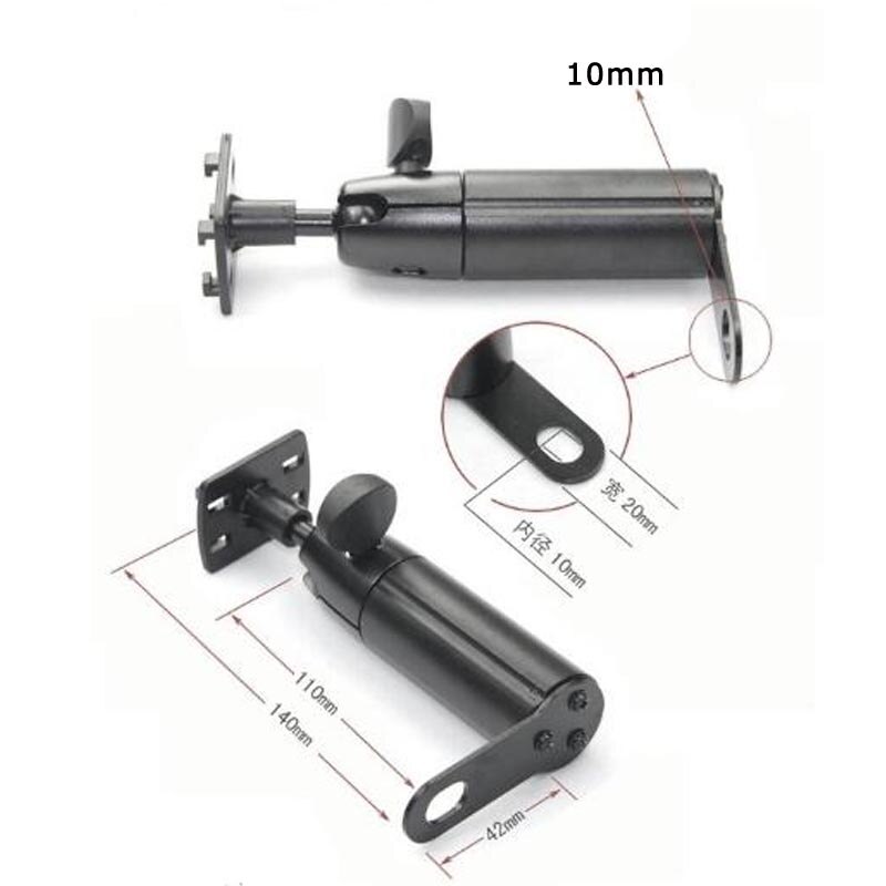Aluminium Stahl Motorrad Telefon GPS PDA MP4 Halterung Universal- Halterung Ständer Unterstützung Motorrad Zubehör Schwarz