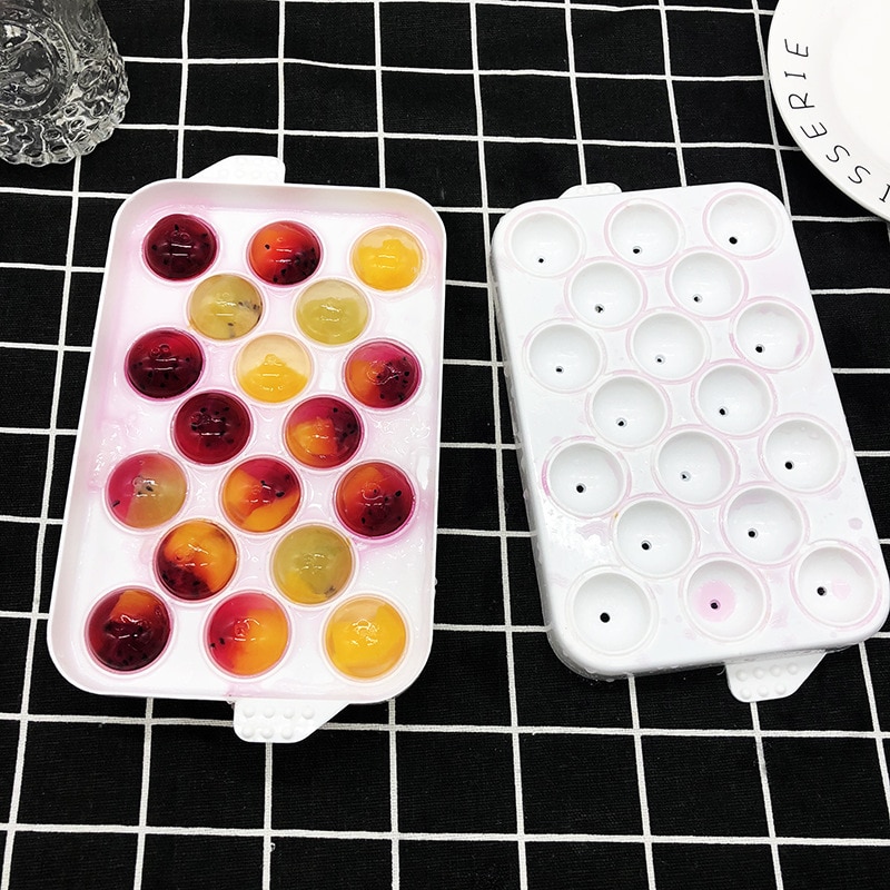 14/20 löcher DIY Eisform Kreative Bar Trinken Whiskey Kugel Runde Ball Eis bilden Ziegel Würfel Hersteller Eis Tablett Schimmel für Küche