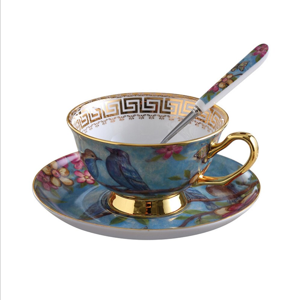 Keramik Kaffee Tasse Folgen aufbringen Europäischen Stil Cappuccino Tassen Für Latte Mokka Tee Kaffee Tasse Mit Untertasse