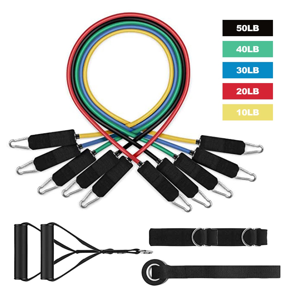 11 Stck Spannung Widerstand Band einstellen und ÜSpund strecken Fitness Hause einstellen 150 £ Widerstand Bands für Fitnessstudio Fitness Ausbildung Yoga