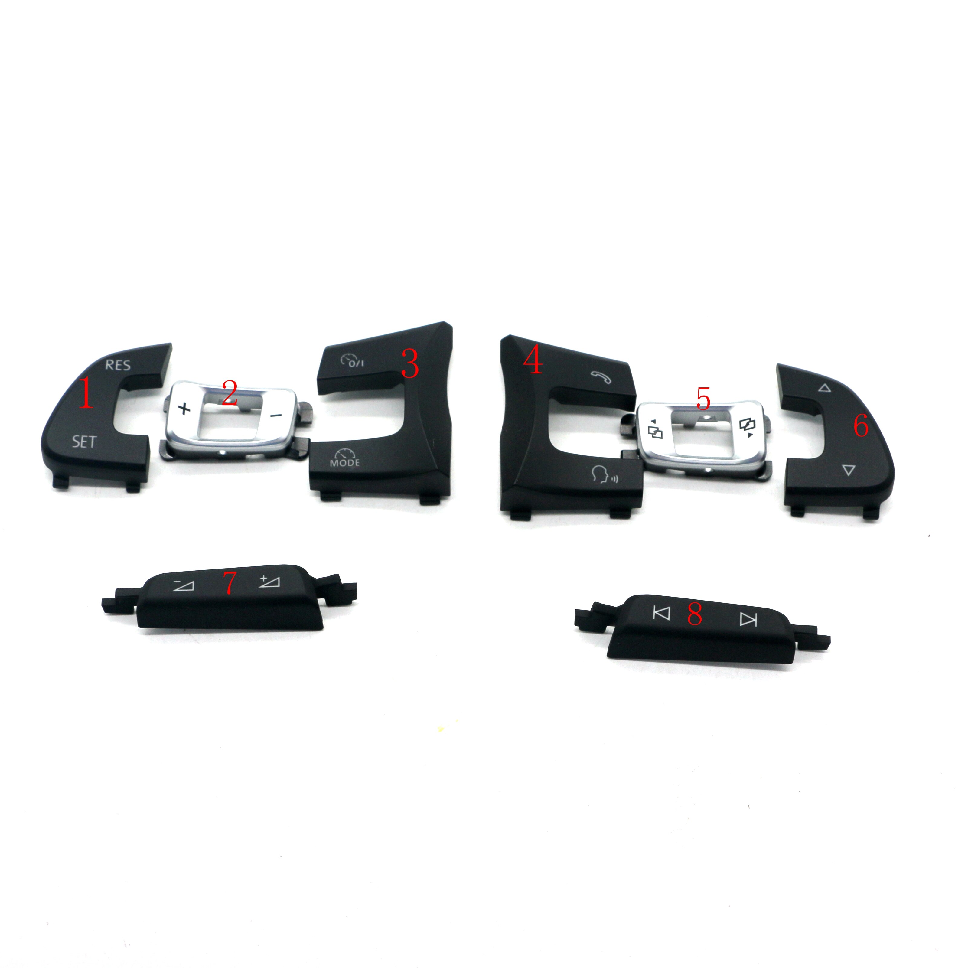 Für Golf 7 Mk7 lenkrad multifunktions Kontrolle volumen hoch und unten Kreuzfahrt trimmen abdeckung schalter Geschmack