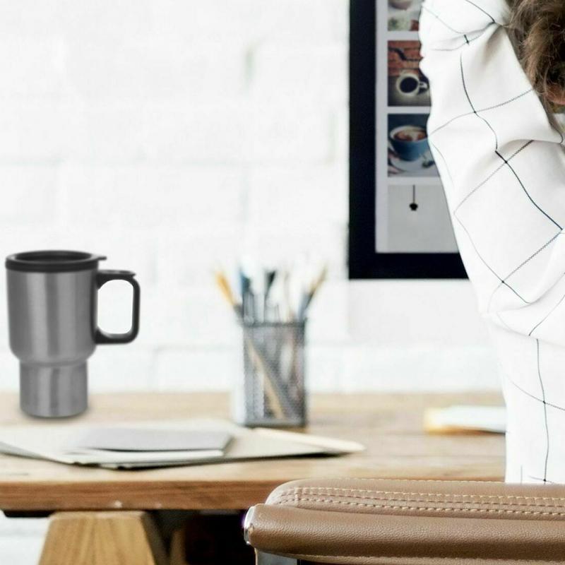 12V 450ml Edelstahl Becher Elektrische Heizung Fahrzeug Heizung Tasse Auto Tragbare Camping Reise Wasser Kaffee Milch Thermische becher