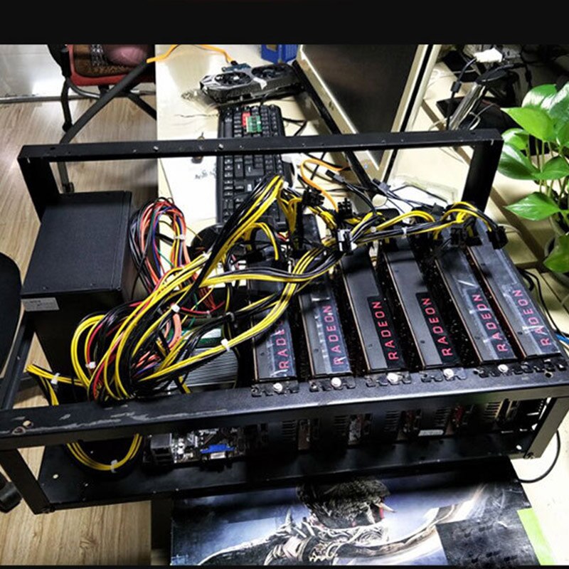 Fan für Stahl offen Luft Bergmann Bergbau Rahmen Anlage fallen Bergbau Fan kühler Anlage Rahmen Bitcoin Zubehör Für GPU