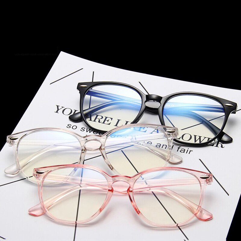 Jahrgang Katze Auge Brille Rahmen Frauen transparent Klare Linse Optische Brillen Anti-blau Komfort Super Licht Niet Brillen