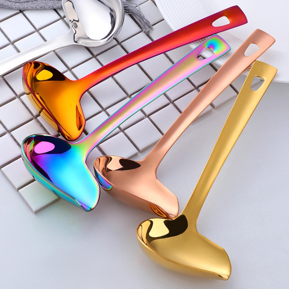 rostfrei Stahl Ente Mund Öl Löffel Kelle Scoop Geschirr Kaffee Löffel lang handhaben Tee Löffel Küche Trinken Flatware