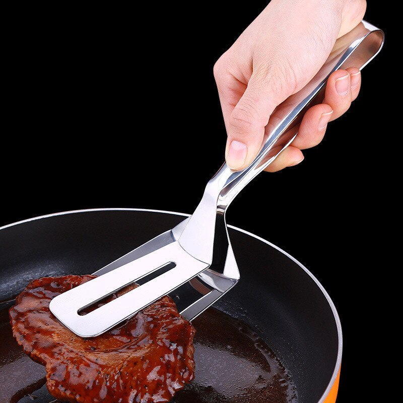 Kreative Edelstahl Grill Tong gebraten Steak Gebraten Fisch Schaufel BBQ Brot Fleisch Klemme Lebensmittel Clips Küche Kochen Werkzeuge