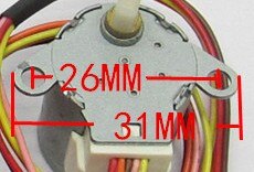 1 teile/los 20BYJ46 12 v stepper Motor- für klimaanlage 26mm See abstand