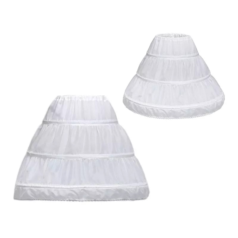 freundlicher Prinzessin Felsen Petticoat Mädchen Hochzeit Kleid Band Röcke Zubehör Kordelzug Einstellbare Taille Futter