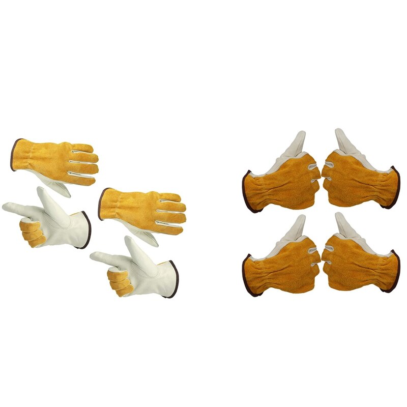 2 Paare von Anti-stechen Gartenarbeit Handschuhe Arbeit Handschuhe für Garten, Koppel, Arbeit Handschuhe