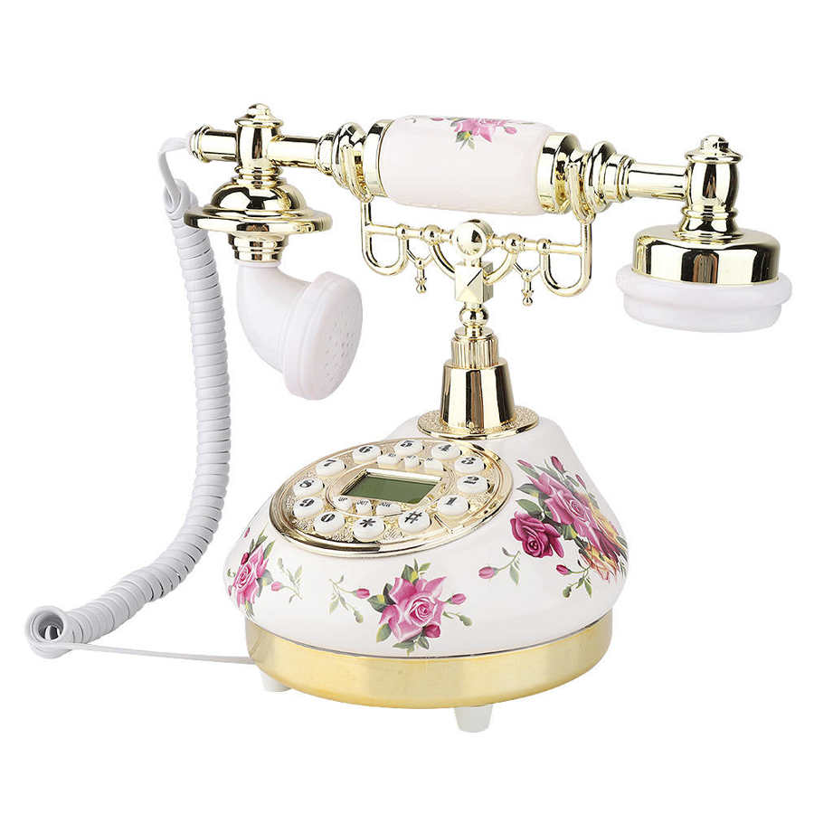 retro Jahrgang Telefon Festnetz Telefon mit Anrufer Ich würde Anzeige Alte Handys Schreibtisch kabelgebunden Feste Telefon für Heimat Sekretariat Hotel