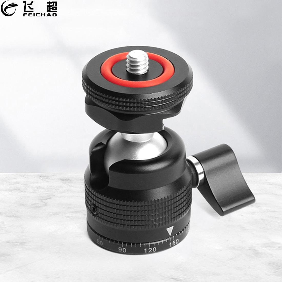 FEICHAO Stativ Kopf Kamera Ball Schuh montieren 1/4 'Adapter für SLR Kameras Camcorder Smartphone Video Licht Mikrofon