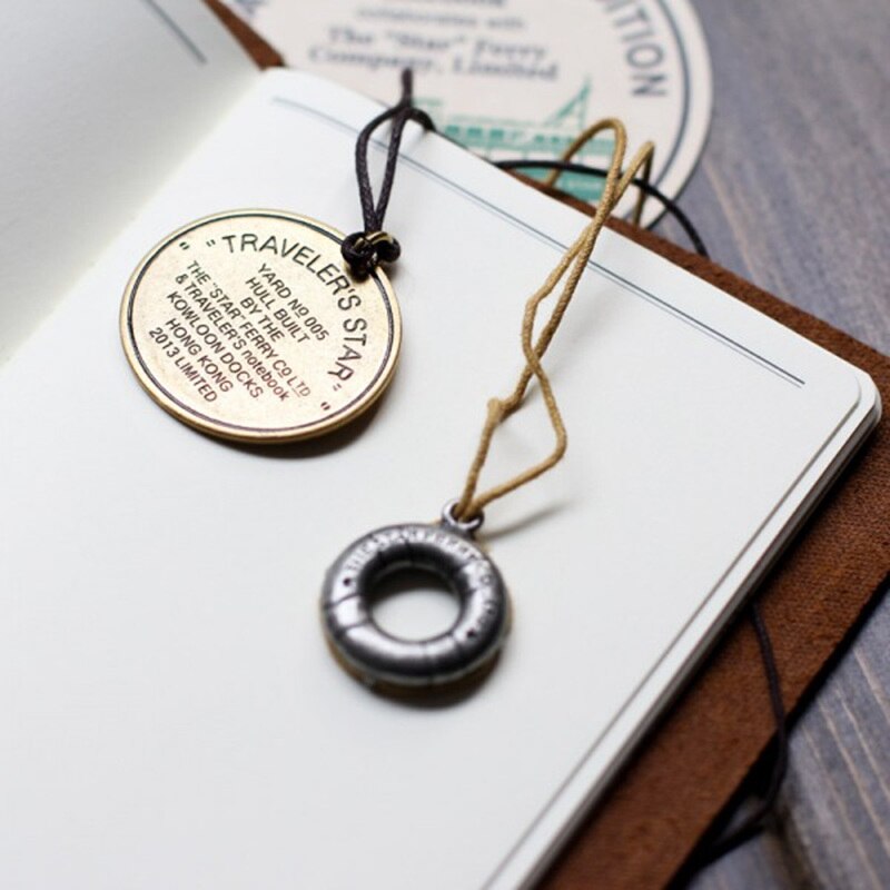 Fromthenon Jahrgang Fähre Stern Anhänger Für Midori Traveler's Notizbuch retro Tagebuch Notizbuch DIY Zubehör Dekorative Schreibwaren