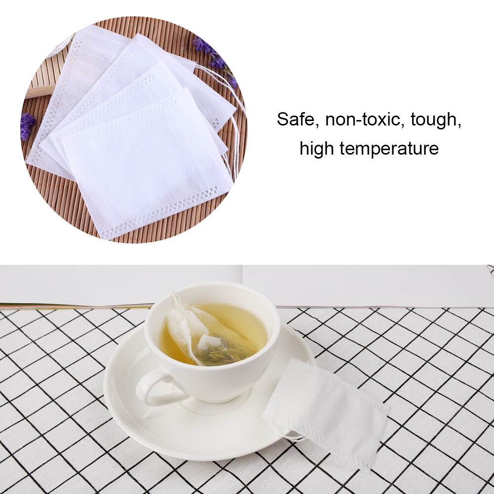 Teebeutel 5,5x7 CM 100Stck Tee Beutel leer Duftenden Kordel tasche Tasche für Kraut verlieren Tee Taschen Für Tee Liefert